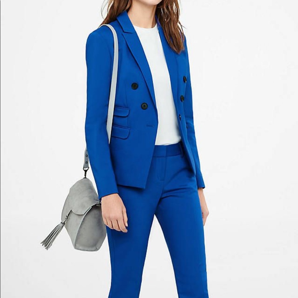 Express Royal Blue Editor Suit